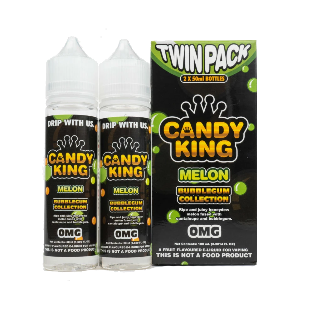 Candy King Twin Pack Bubblegum Collection Melon 50ml Short Fills