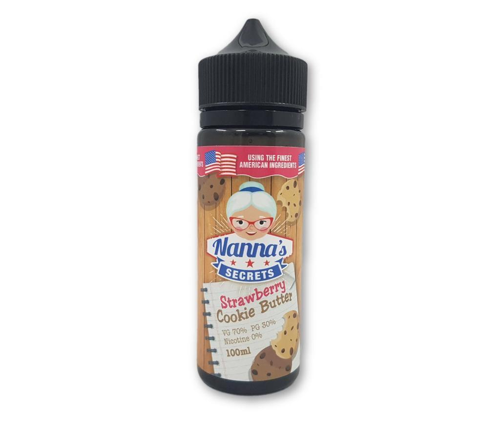 Strawberry Cookie Butter E-liquid by Nanna's Secret Shortfill