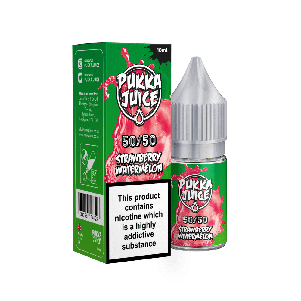 Strawberry Watermelon E-Liquid by Pukka Juice 10ml-3mg