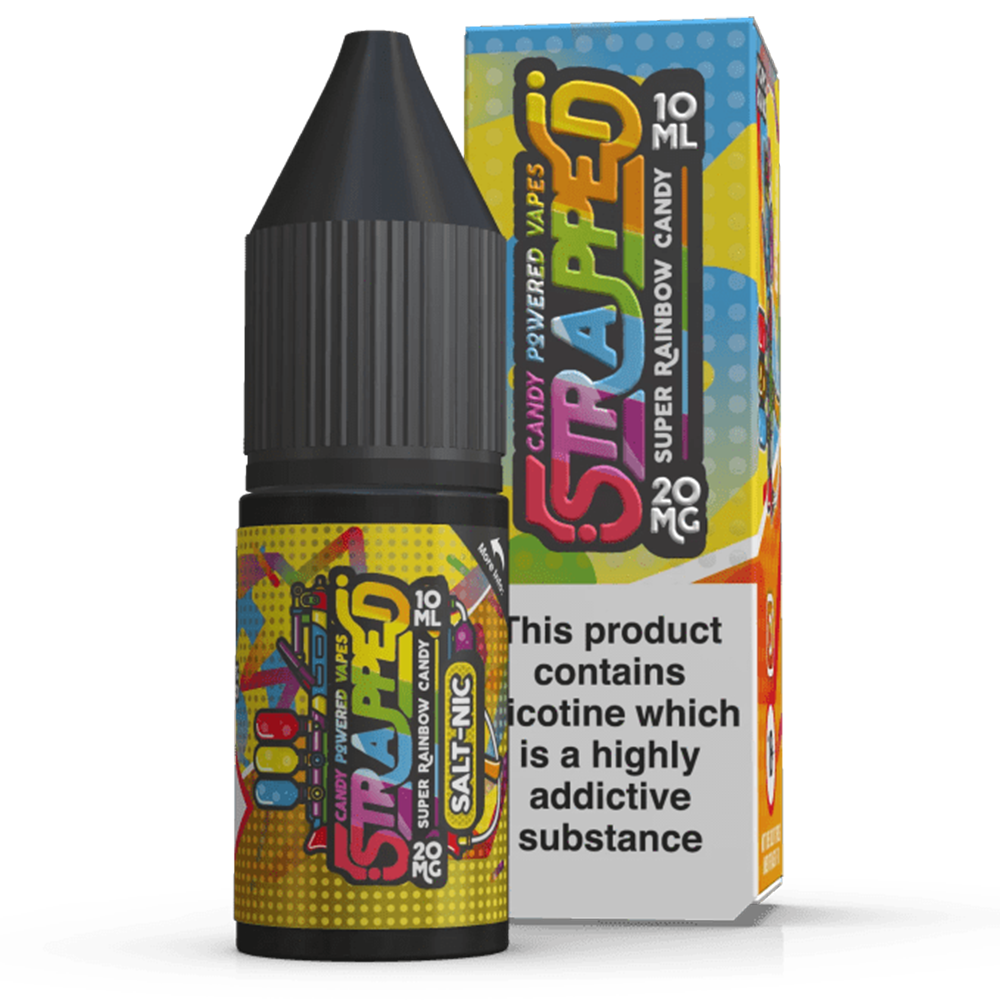 Super Rainbow Candy Nic Salt by Strapped 10ml-10mg