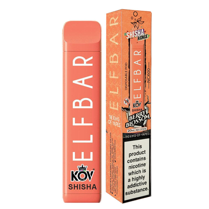 Elf Bar NC600 Shisha Disposable Vape Device - Berry Blossom