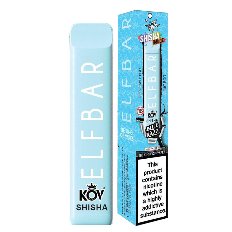 Elf Bar NC600 Shisha Disposable Vape Device - Blue Razz