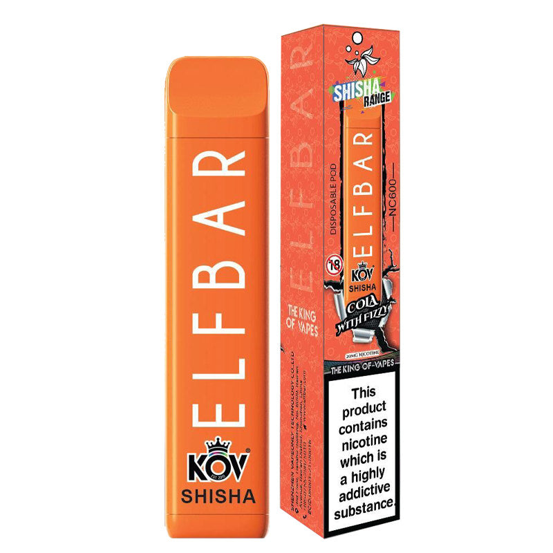 Elf Bar NC600 Shisha Disposable Vape Device - Cola With Fizzy