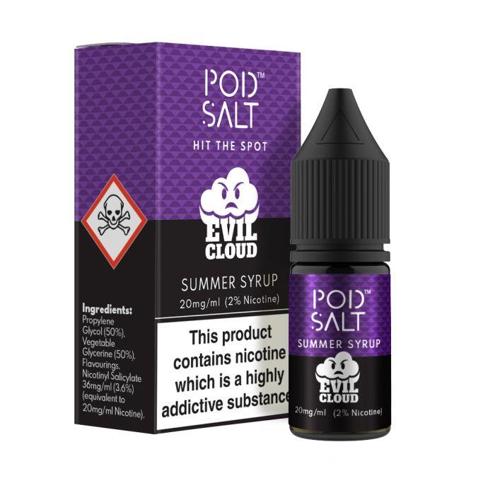 Pod Salt Evil Cloud Summer Syrup 10ml Nic Salt