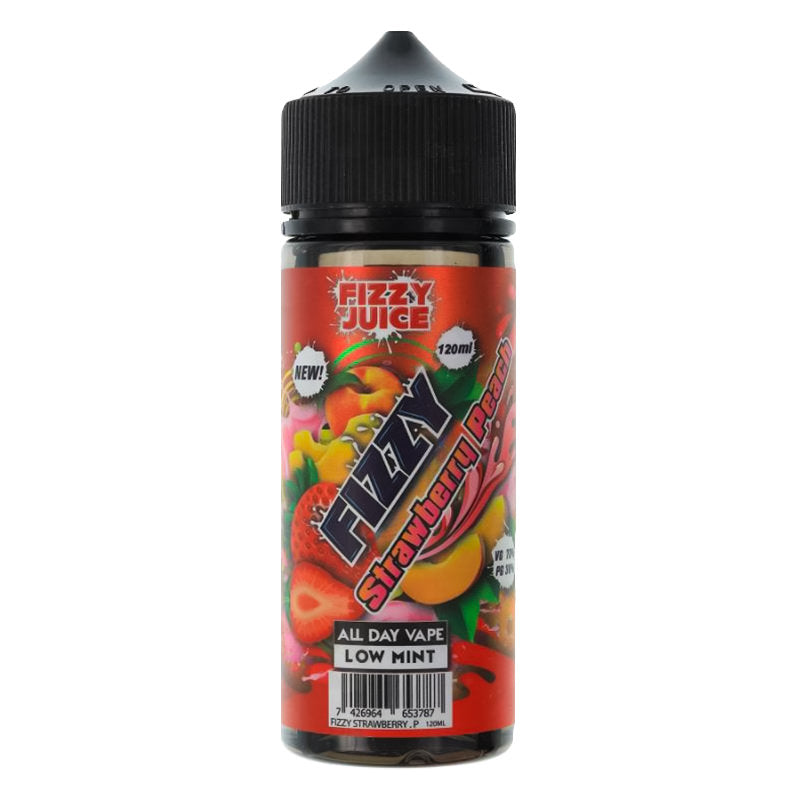 Fizzy Juice Fizzy Strawberry Peach 100ml Shortfill - EXPIRED