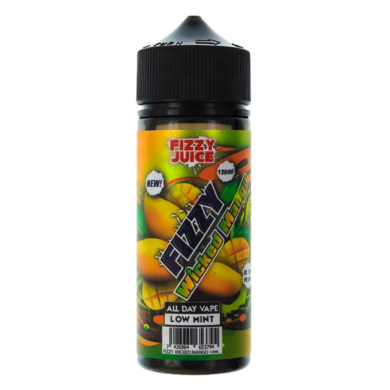 Fizzy Juice Fizzy Wicked Mango 100ml Short Fill -  EXPIRED