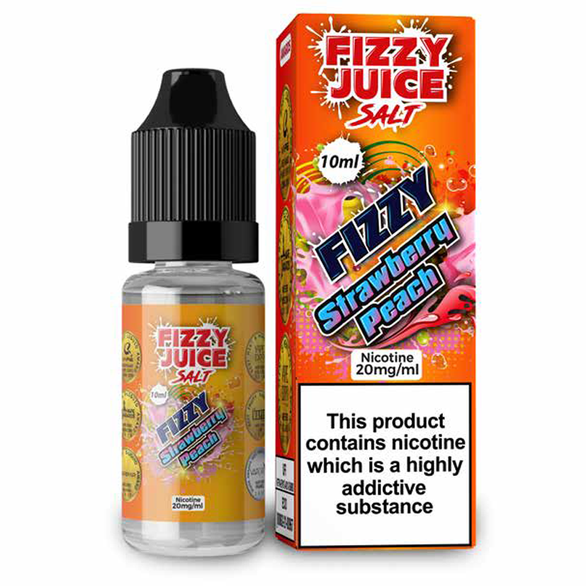 Fizzy Juice Strawberry Peach 10ml Nic Salt-20mg
