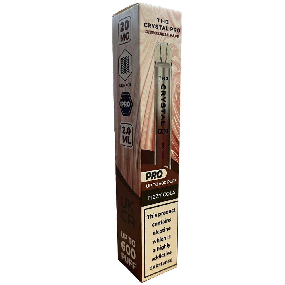 The Crystal Bar Pro Fizzy Cola Disposable Vape