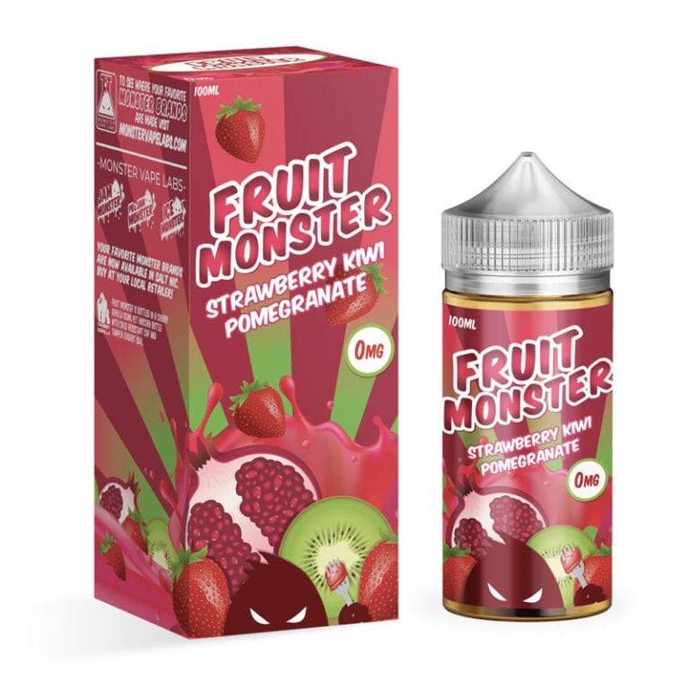 Strawberry Kiwi Pomegranate - Fruit Monster E-Liquid 0mg Shortfill 100ml