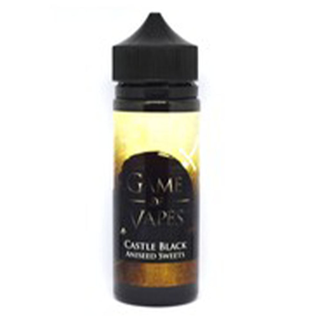 Game Of Vapes Castle Black Aniseed Sweets 0mg 100ml Shortfill - Dated July 2021