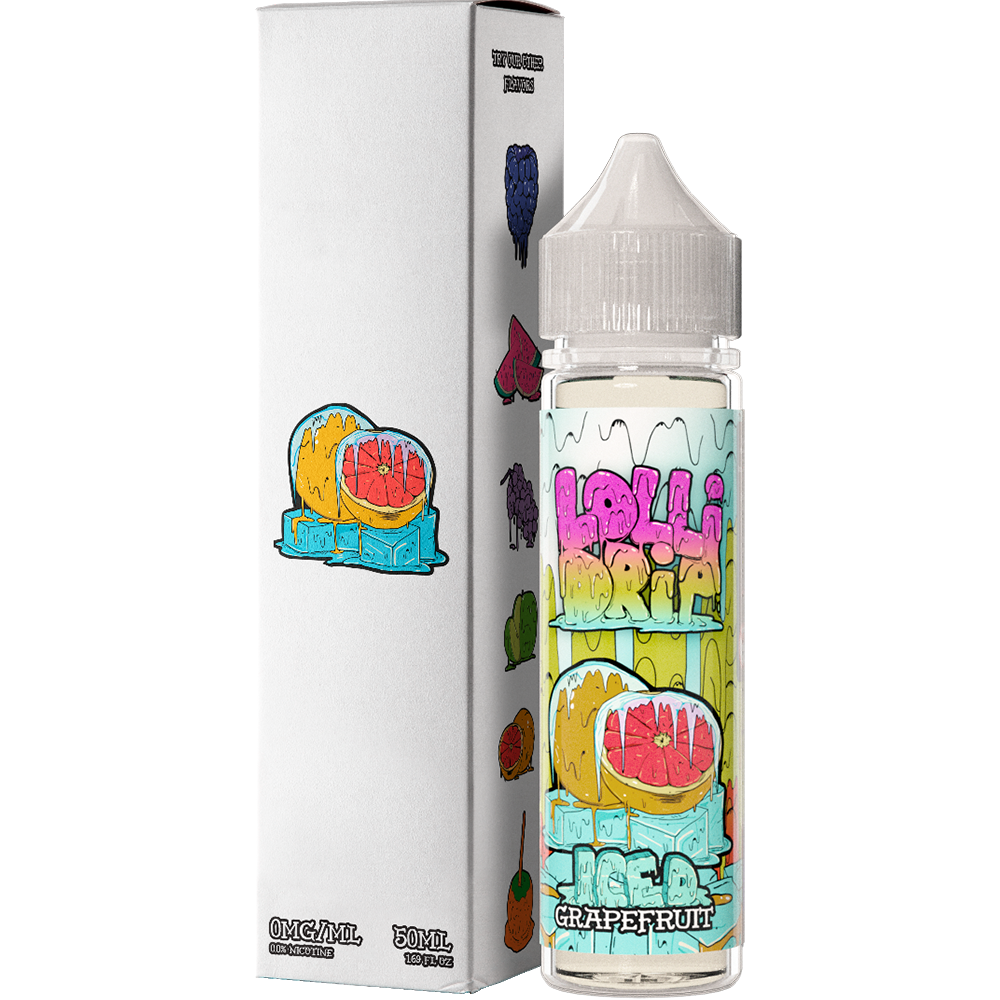 My Vapery Grapefruit Iced E-Liquid by Lollidrip 50ml Short Fill