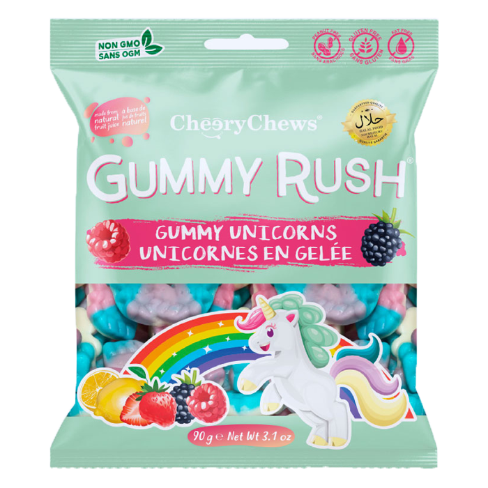 Cheery Chews Gummy Unicorns 90g