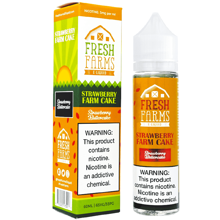 Strawberry Farm Cake E-liquid by Fresh Farms 50ml Short Fill