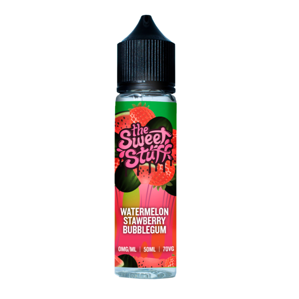 Watermelon & Strawberry Bubblegum by The Sweet Stuff 50ml Short Fill