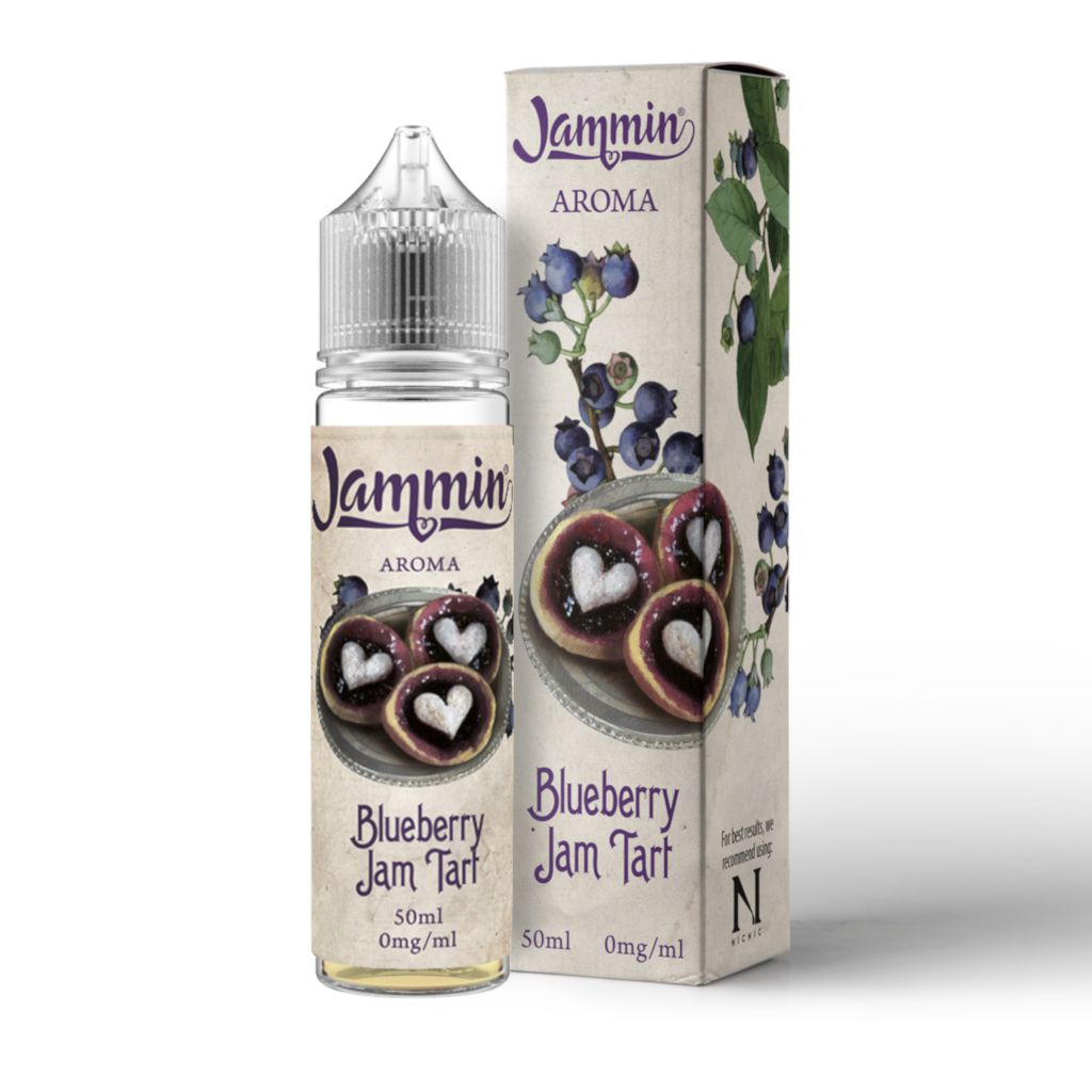 Blueberry Jam Tart E-Liquid by Jammin 50ml Shortfill