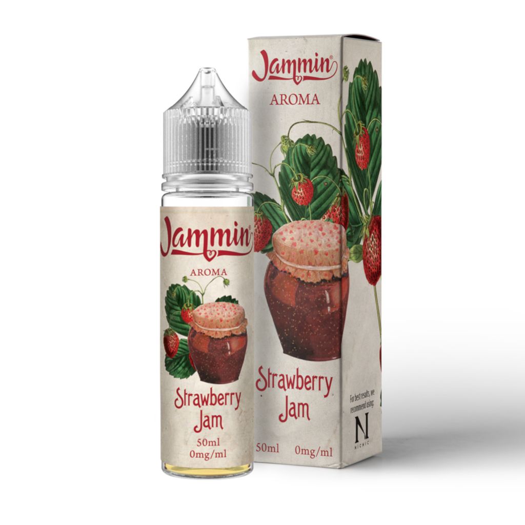 Strawberry Jam E-Liquid by Jammin 50ml Shortfill