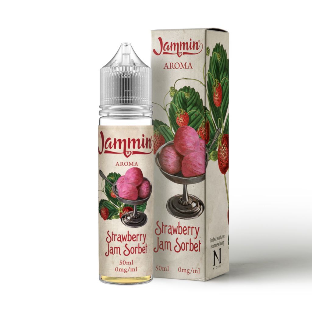 Strawberry Jam Sorbet E-Liquid by Jammin 50ml Shortfill