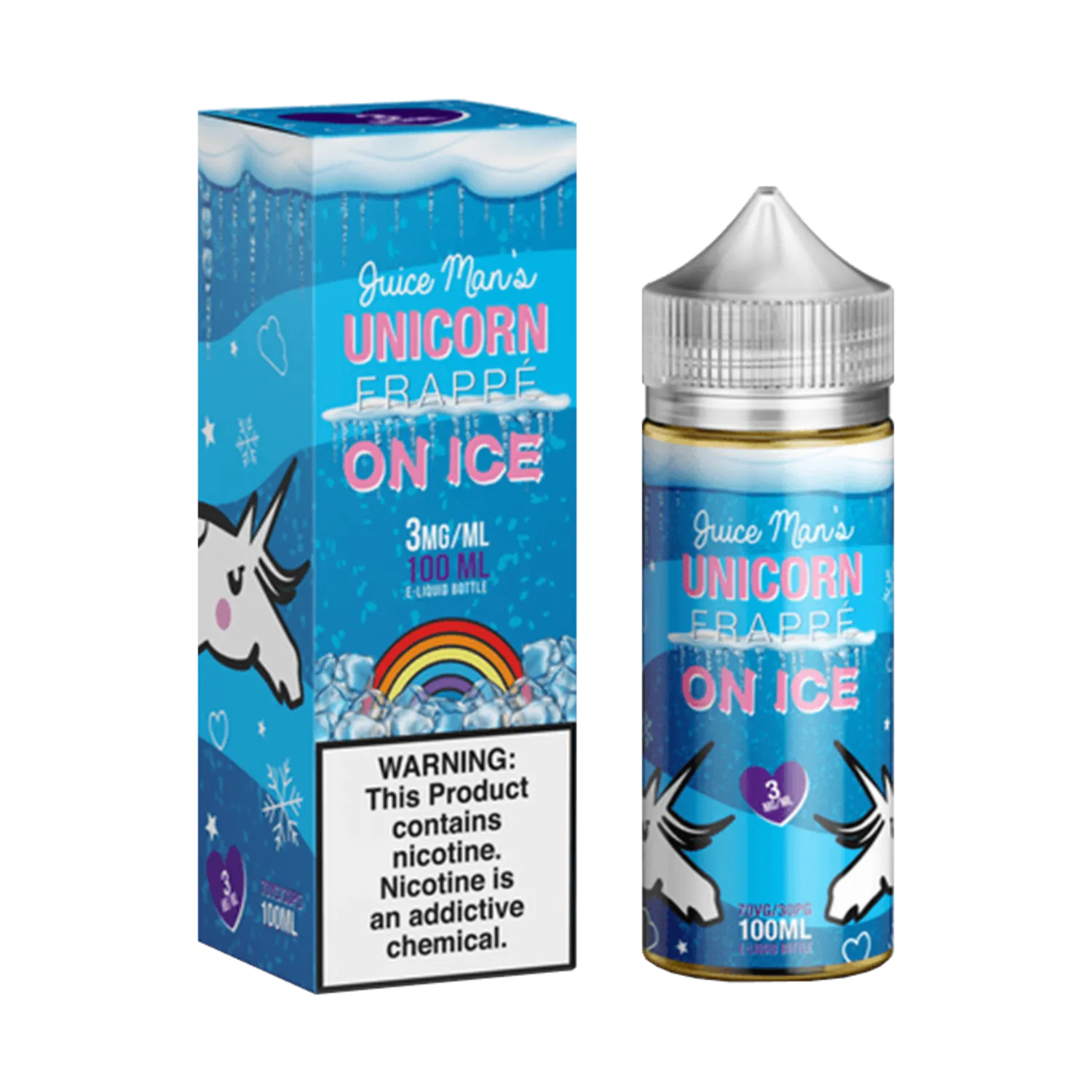 Juice Man Unicorn Frappe on Ice 0mg 80ml Short Fill E-Liquid