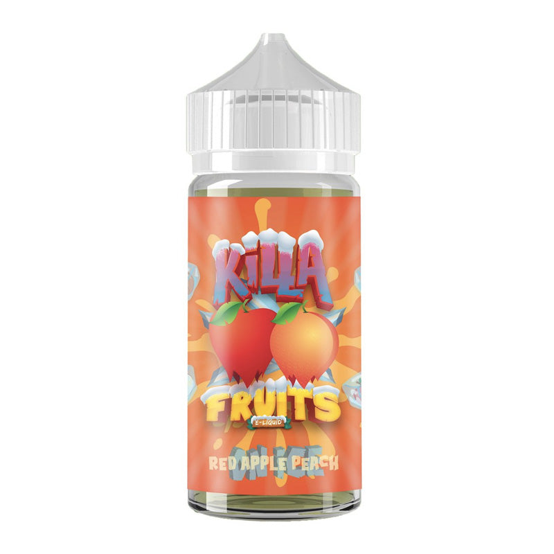 Red Apple Peach E-liquid by Killa Fruits 100ml Shortfill