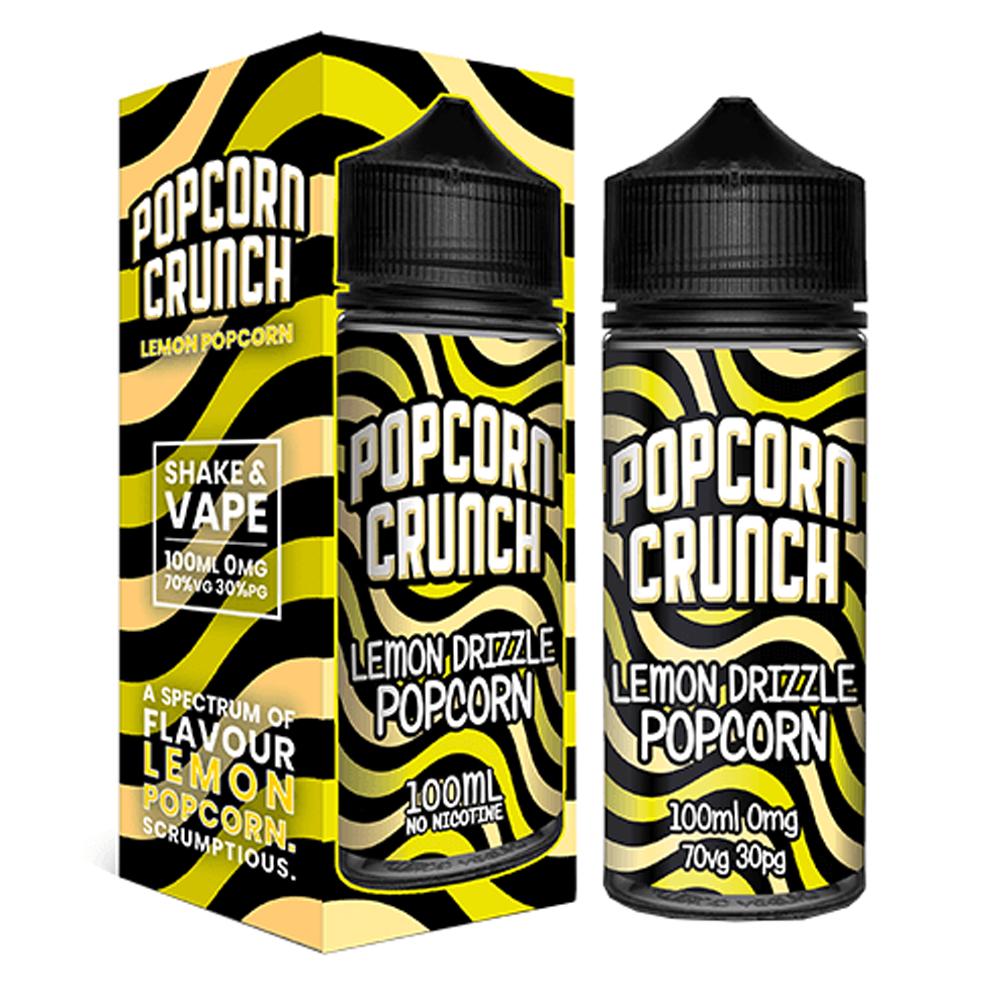Lemon Drizzle by Popcorn Crunch 100ml Short Fill