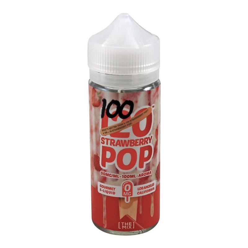 Mad Hatter Strawberry Pop 100 0mg E-Liquid 100ml Shortfill