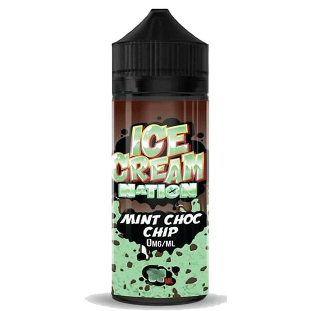 Ice Cream Nation Mint Choc Chip 0mg 100ml Short fill