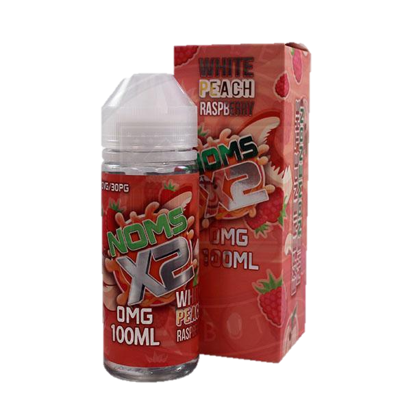 White Peach Raspberry E-liquid by Noms X2 100ml Shortfill