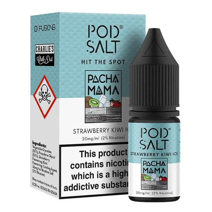 Pod Salt x Pacha Mama Strawberry Kiwi Ice 10ml E-Liquid
