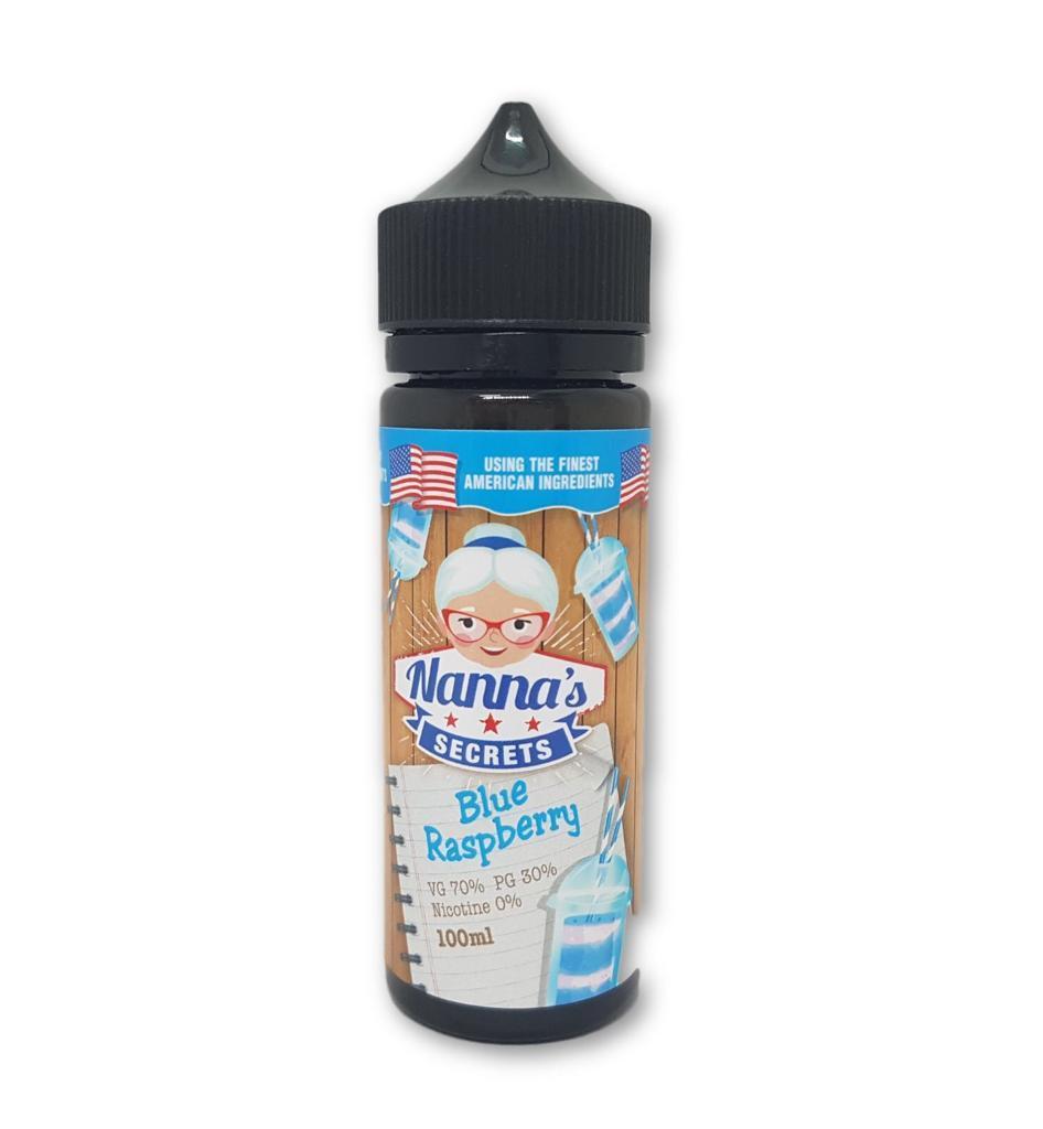 Blue Raspberry E-liquid by Nanna's Secret 50ml Shortfill