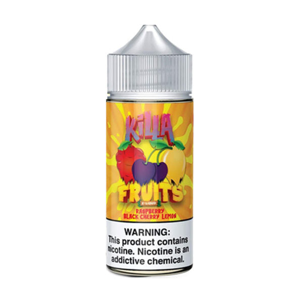 Raspberry Black Cherry Lemon E-liquid by Killa Fruits 100ml Shortfill