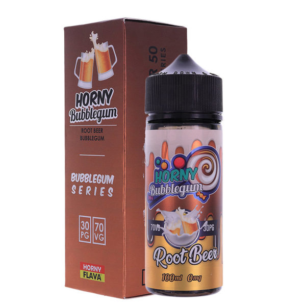 Root Beer Bubblegum E-liquid by Horny Flava 100ml Short Fill
