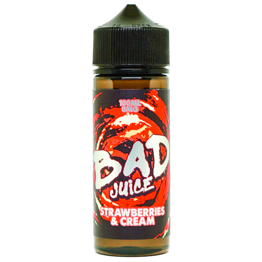 Bad Juice Strawberries & Cream 0mg 100ml Shortfill E-Liquid