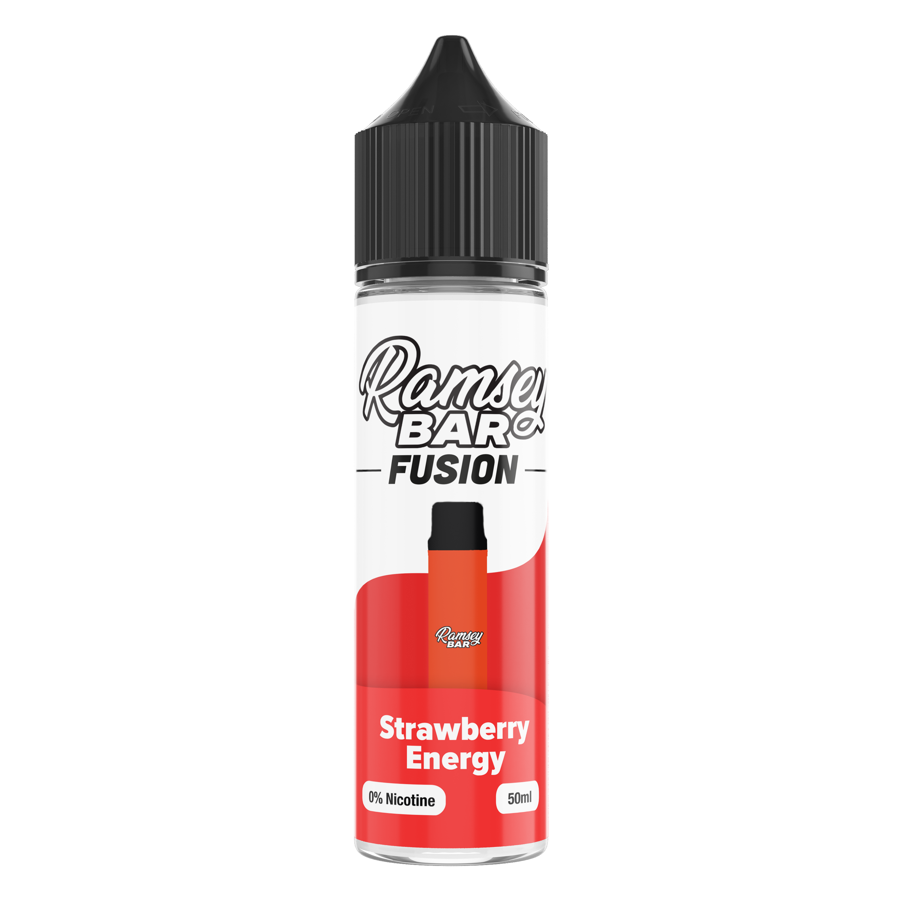 Ramsey Bar Fusion Strawberry Energy 50ml Shortfill E-Liquid