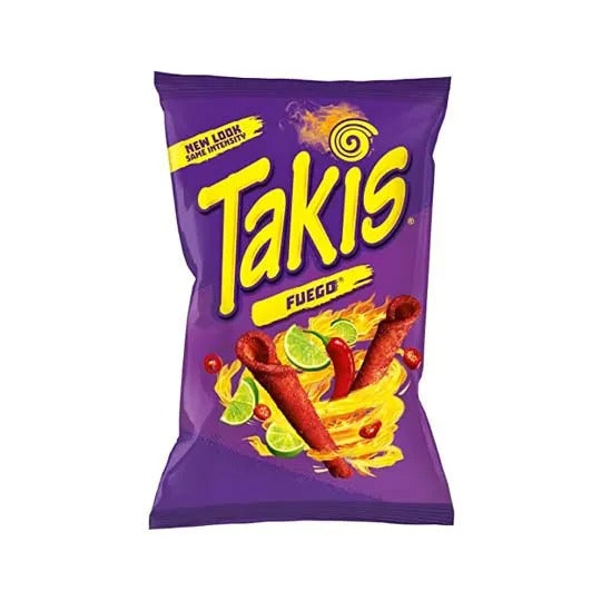 Takis Fuego Spicy Rolled Corn Tortilla Chips 55g