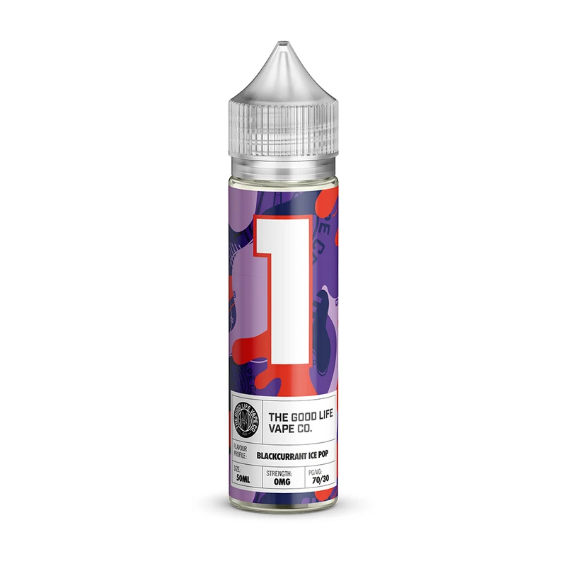 The Good Life Vape Co. No.1 Blackcurrant Ice Pop 0mg 50ml Short Fill E-Liquid