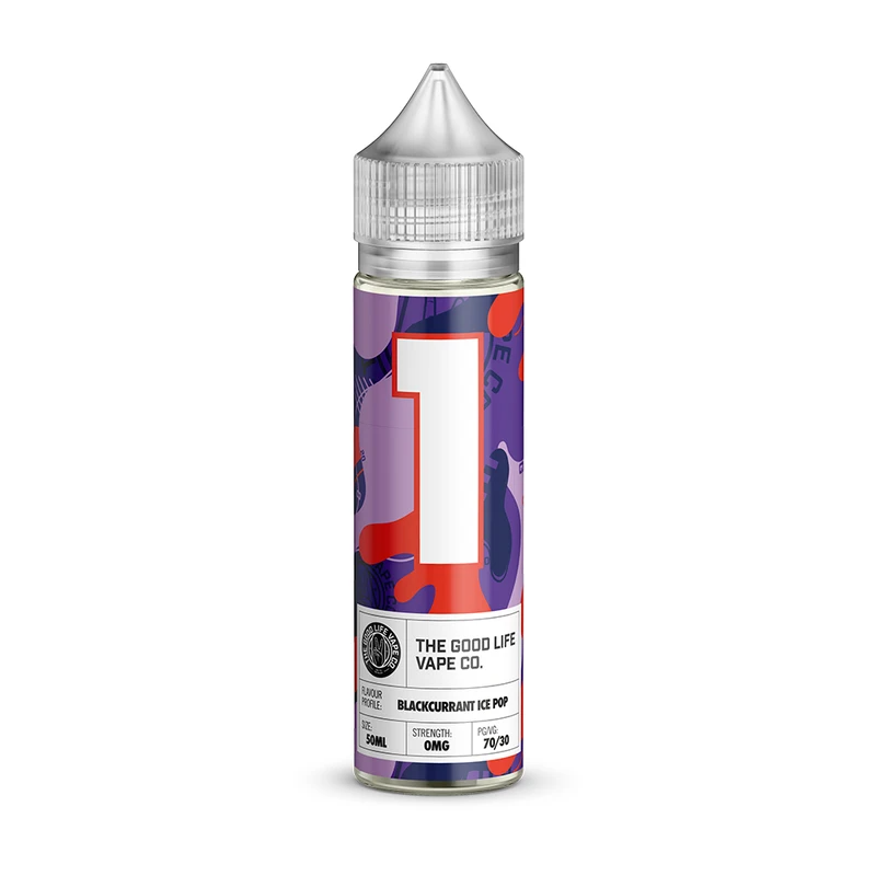 The Good Life Vape Co. No.1 Blackcurrant Ice Pop 0mg 50ml Shortfill E-Liquid