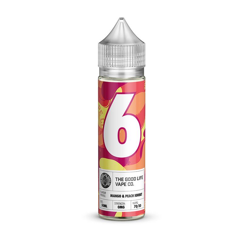 Mango & Peach Sorbet E-Liquid by The Good Life Vape Co. - Short Fills UK