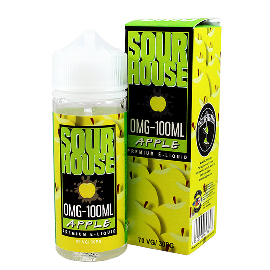 Sour Apple E-liquid by Sour House 100ml Shortfill