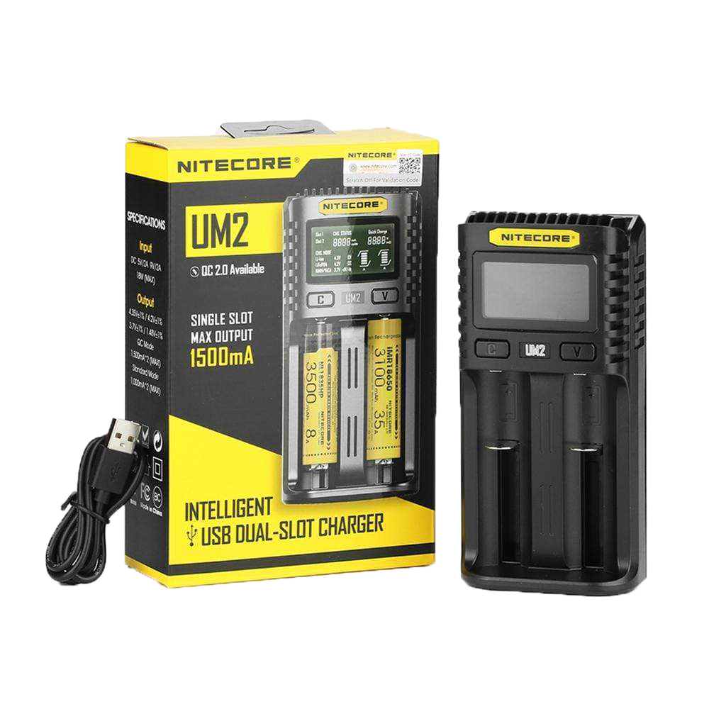 Nitecore UM2 USB Dual Slot Charger