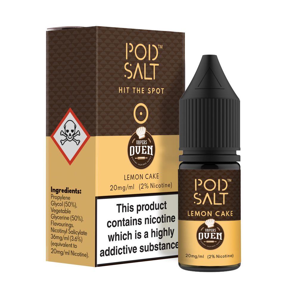 Pod Salt Lemon Cake 10ml E-Liquid