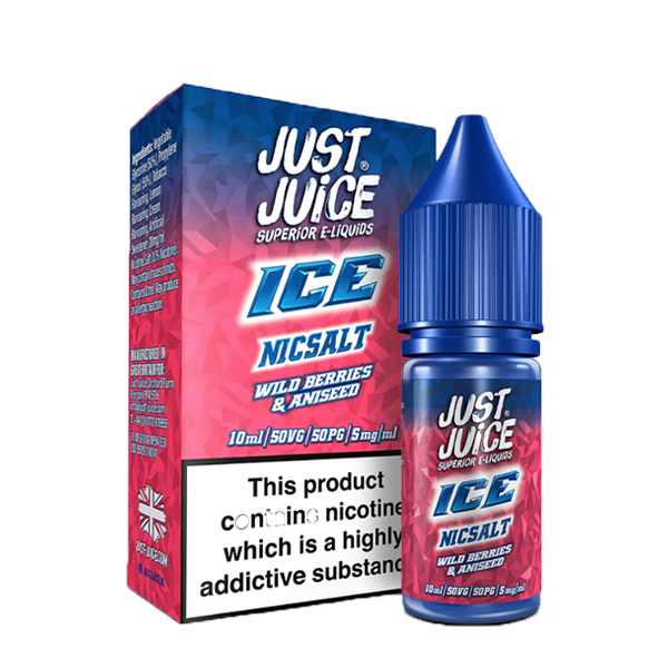 Just Juice Ice Wild Berries & Aniseed Nic Salt 10ml E-Liquid-5mg