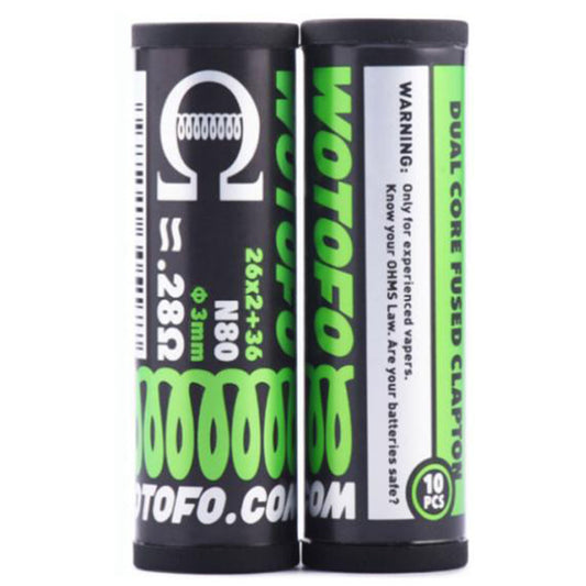 Wotofo Dual Core Fused Clapton Ni80 3mm - 0.90ohm 10pcs