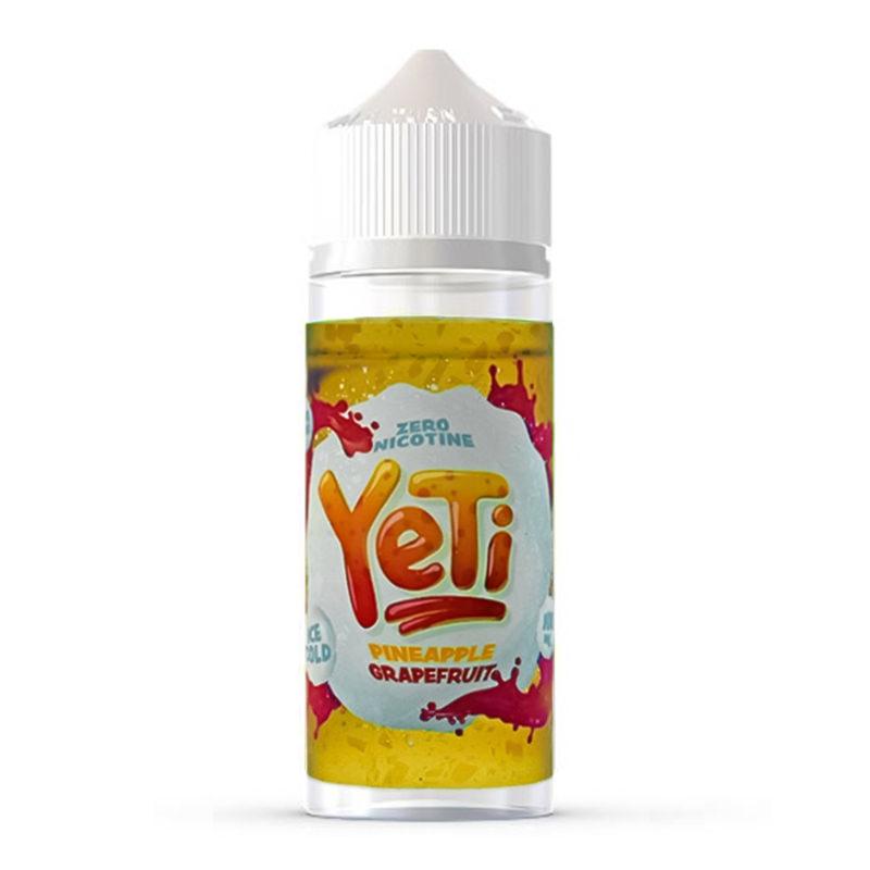 Ice Cold Pineapple Grapefruit E-Liquid by Yeti - Shortfills UK